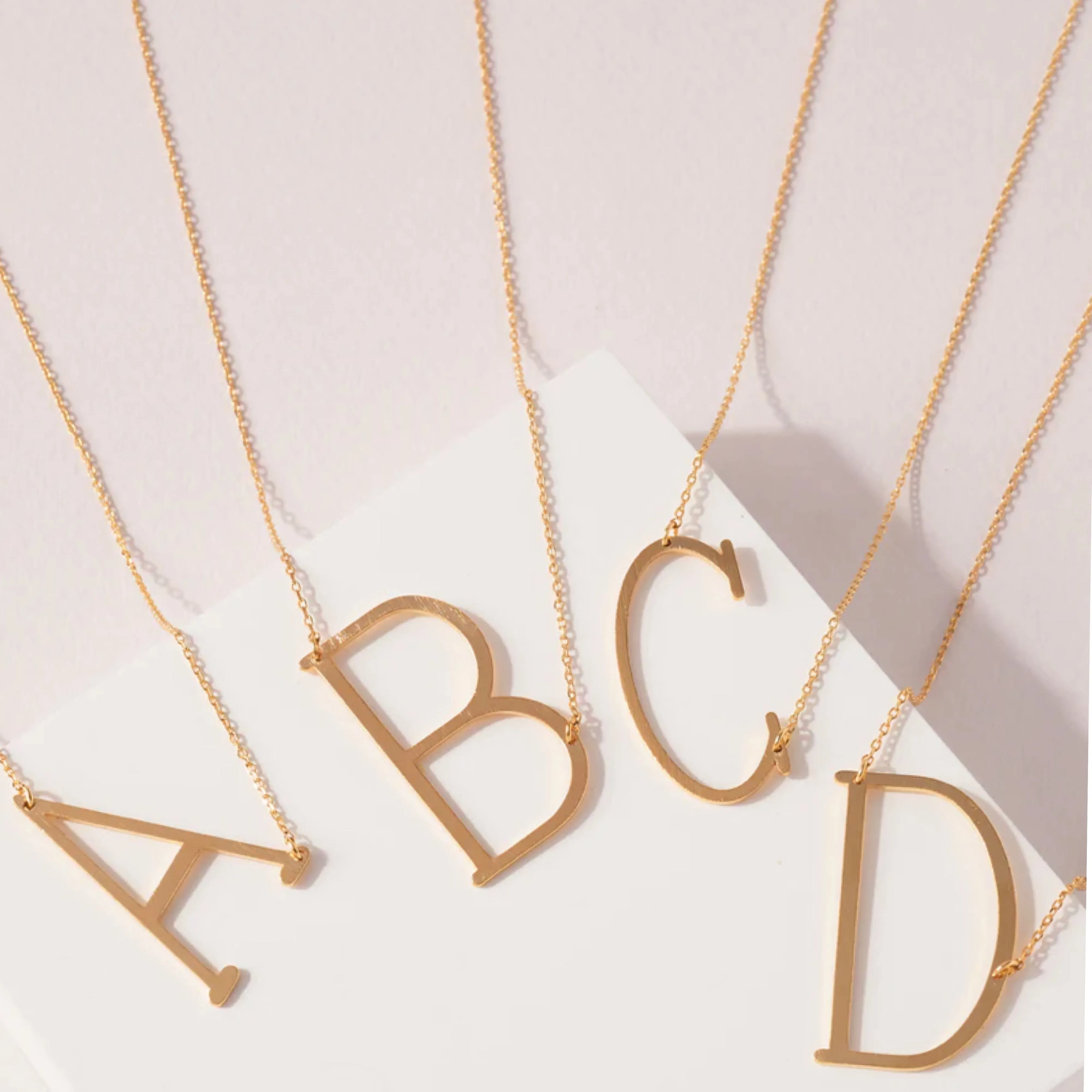 Oversized “P” Initial Pendant