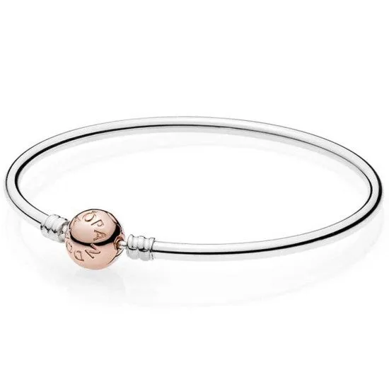 Pandora Rose Clasp Charm Bangle