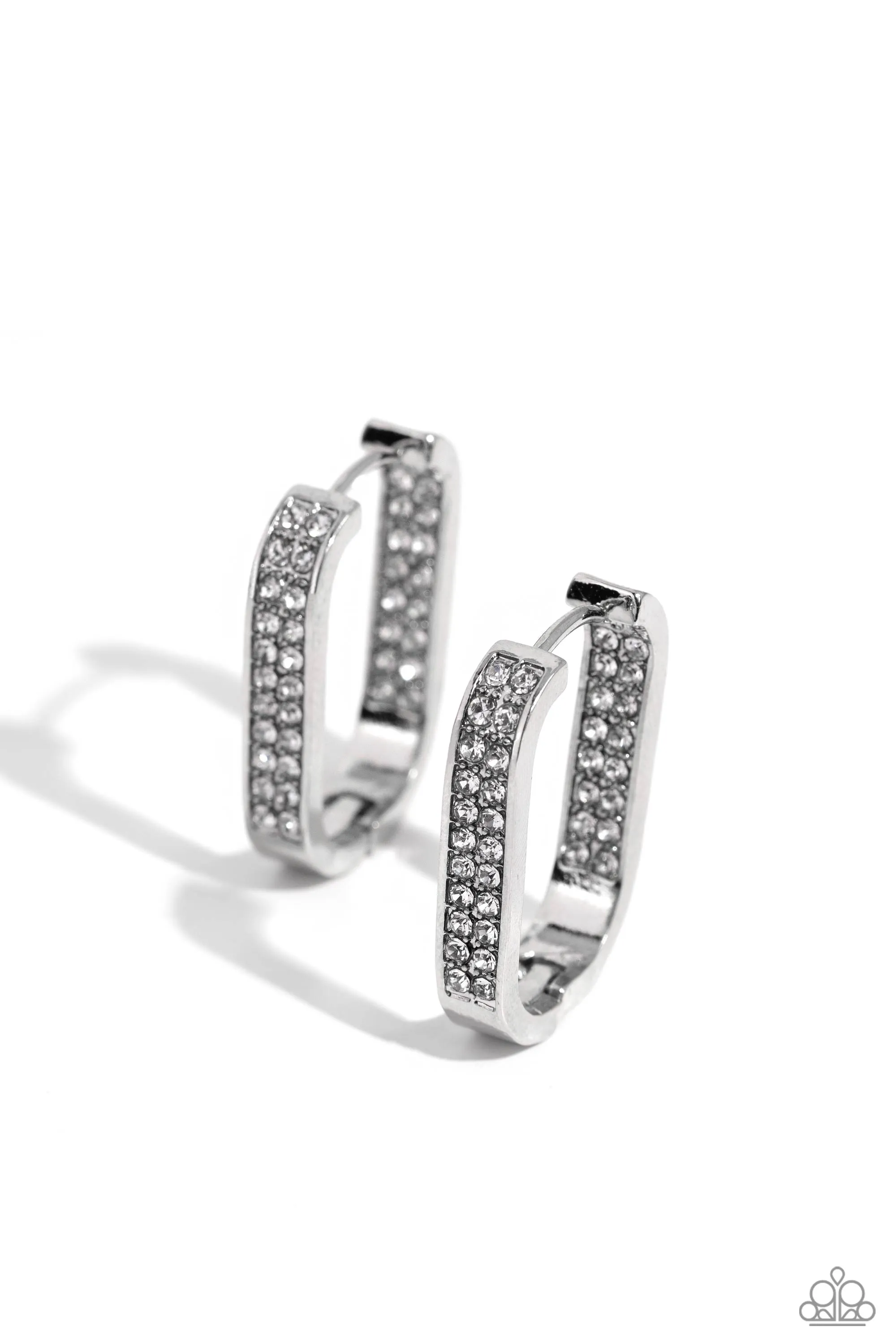 Paparazzi Sinuous Silhouettes - White Earrings