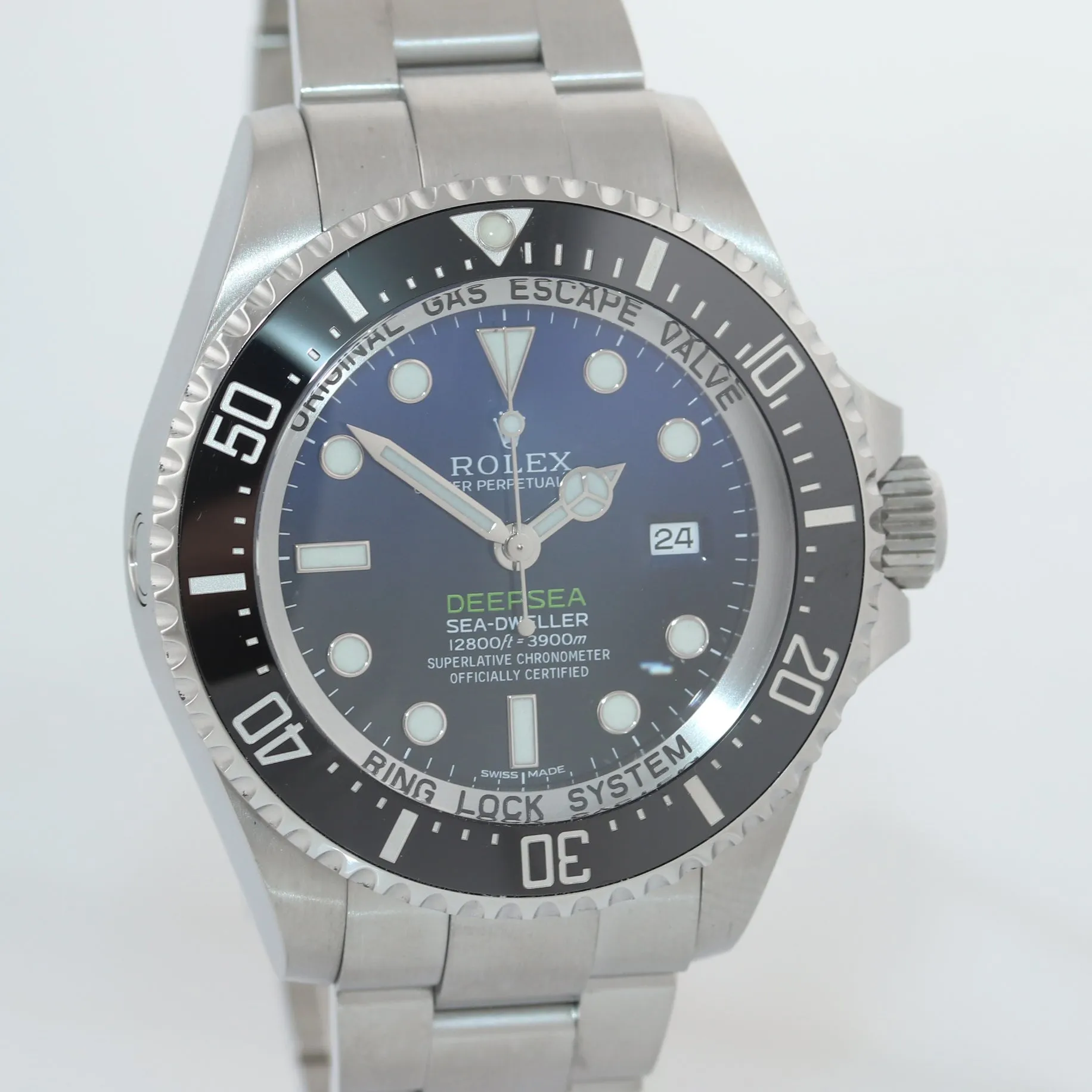 PAPERS 2015 Rolex Sea-Dweller Deepsea James Cameron Blue 116660 44mm Watch Box