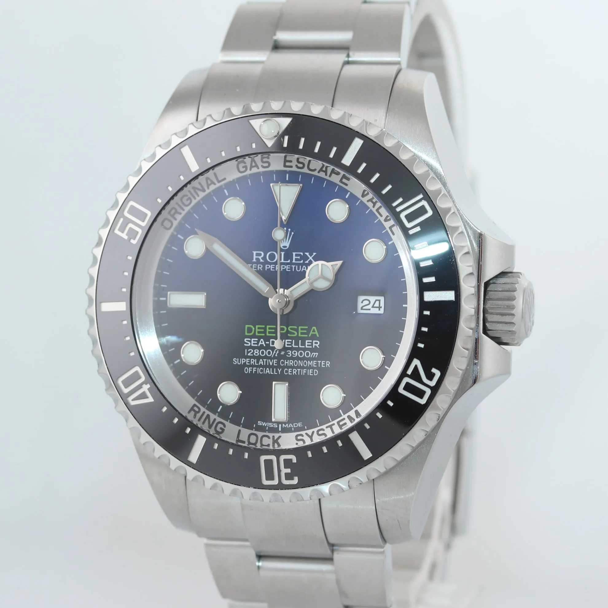 PAPERS 2015 Rolex Sea-Dweller Deepsea James Cameron Blue 116660 44mm Watch Box