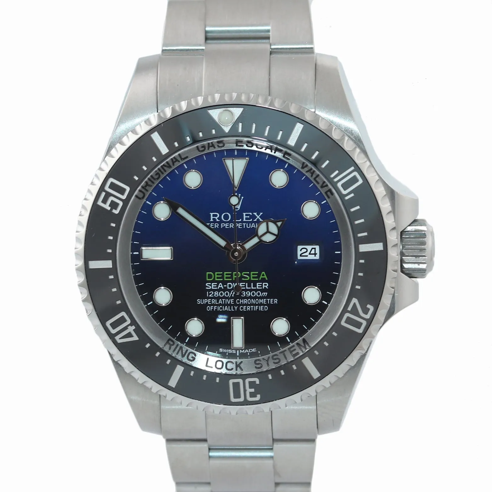 PAPERS 2015 Rolex Sea-Dweller Deepsea James Cameron Blue 116660 44mm Watch Box