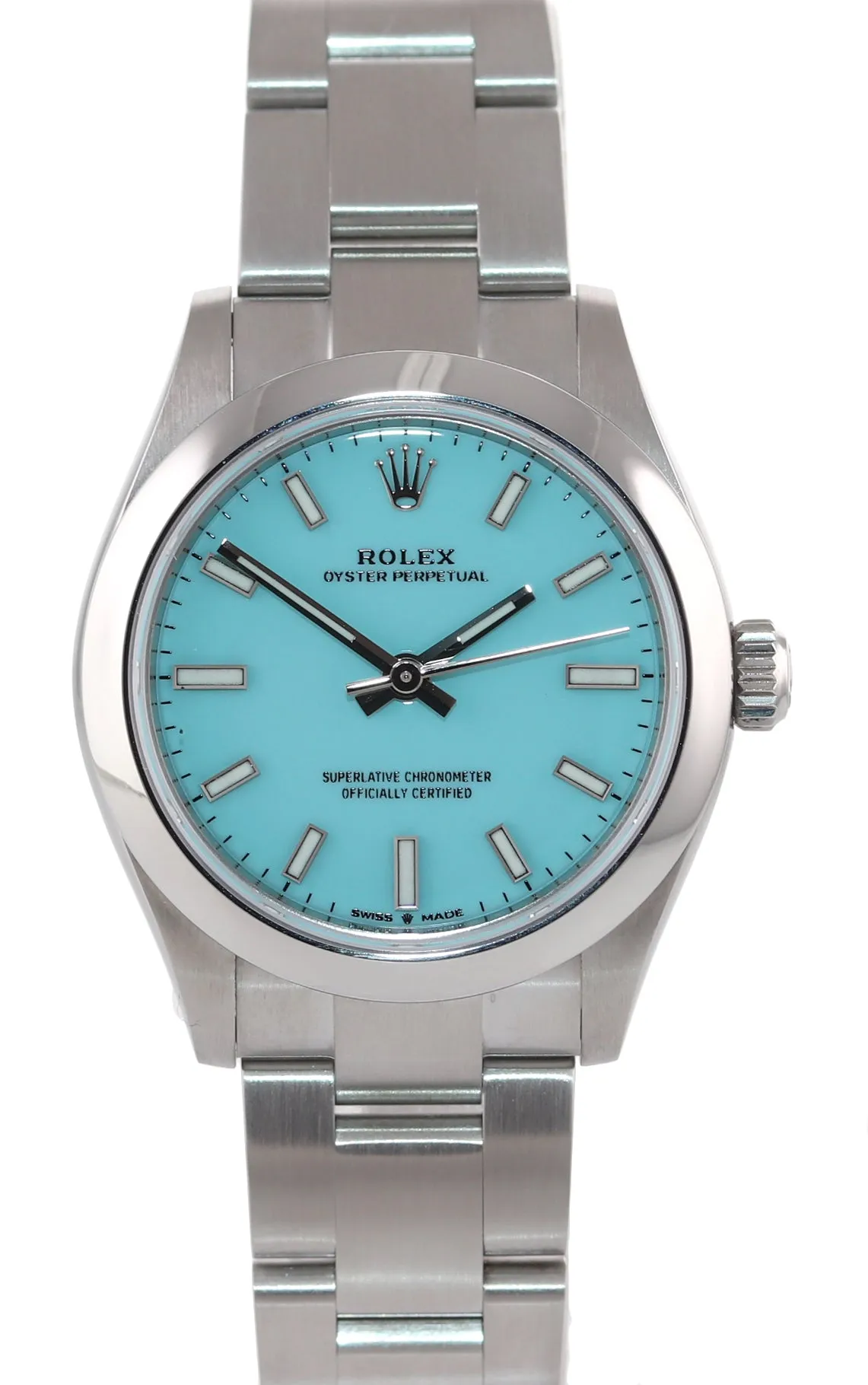 PAPERS 2020 Rolex Oyster Perpetual 31 Tiffany Blue 31mm Mid-Size 277200 watch