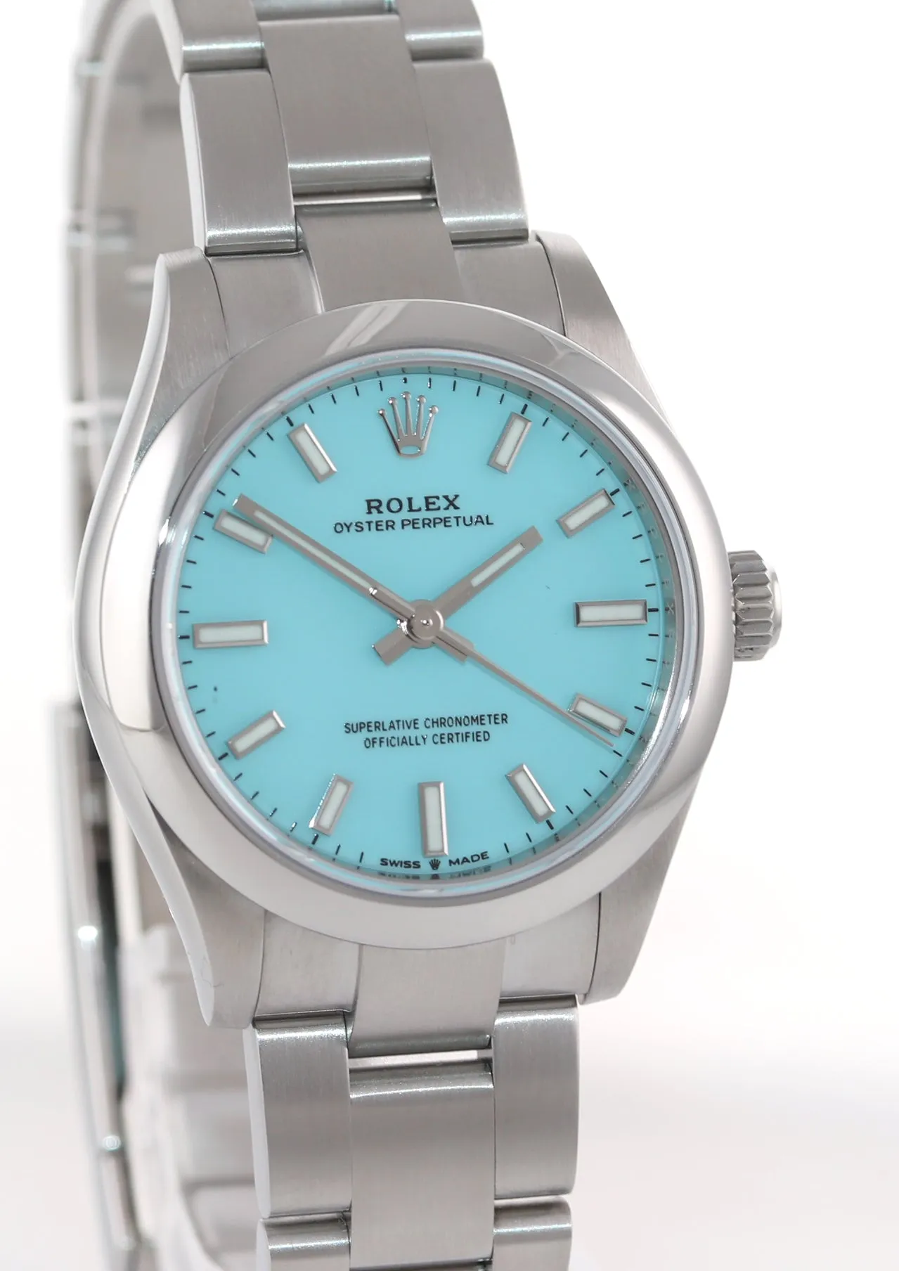 PAPERS 2020 Rolex Oyster Perpetual 31 Tiffany Blue 31mm Mid-Size 277200 watch