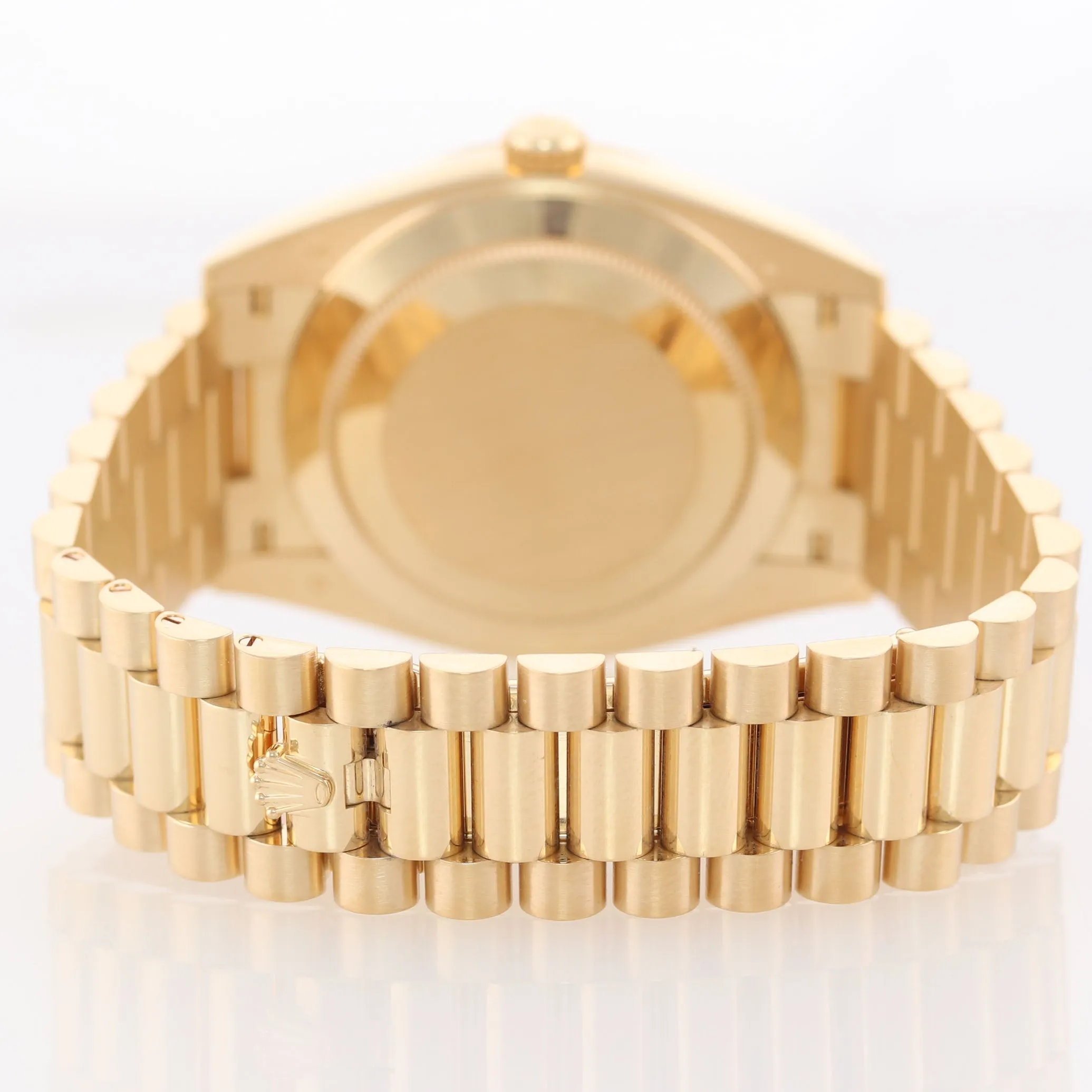 PAPERS NEW 2019 Rolex Day-Date 40 President 228238 18k Gold Silver Motif Watch