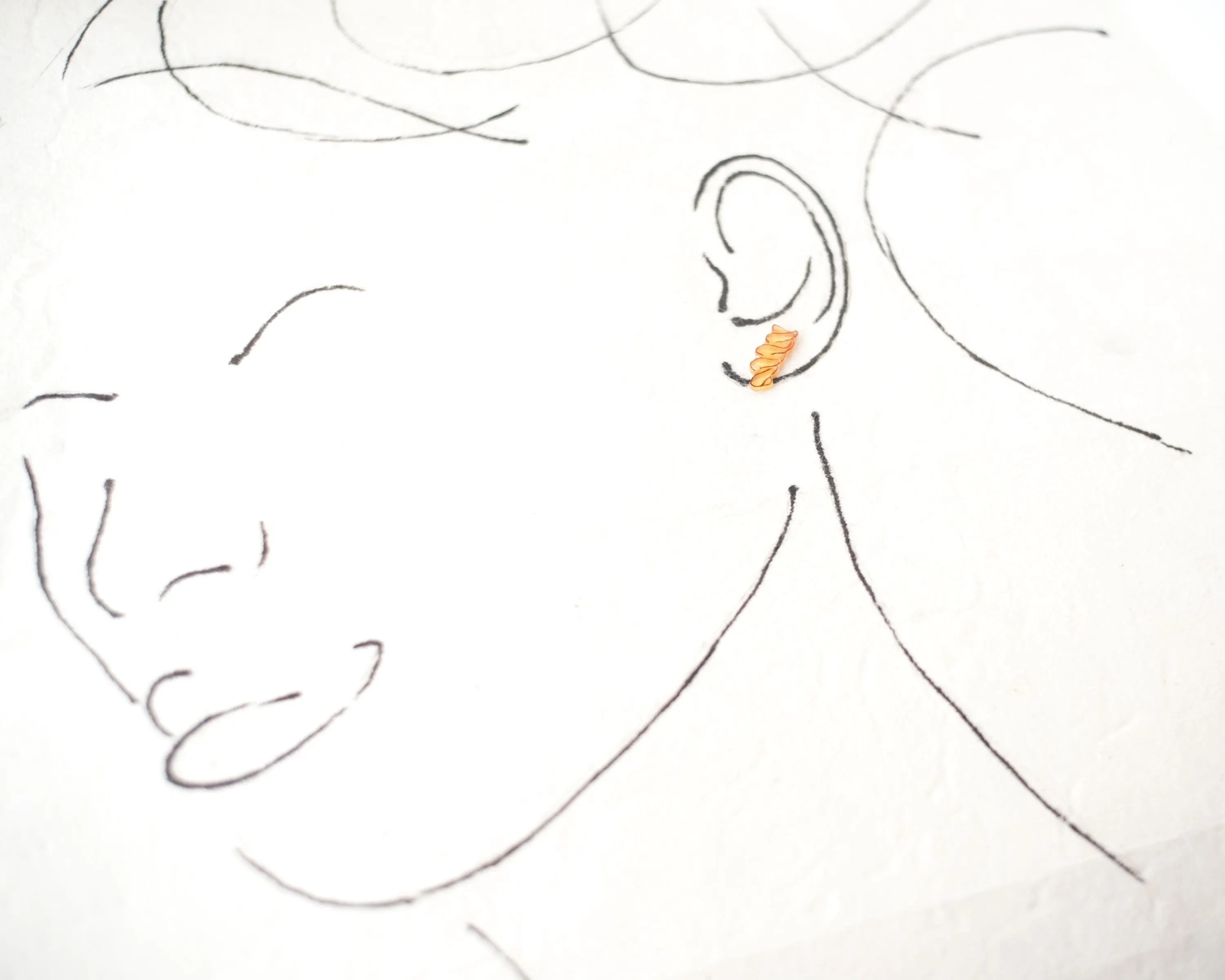 Pasta Shapes Earrings: Bowtie & Rotini
