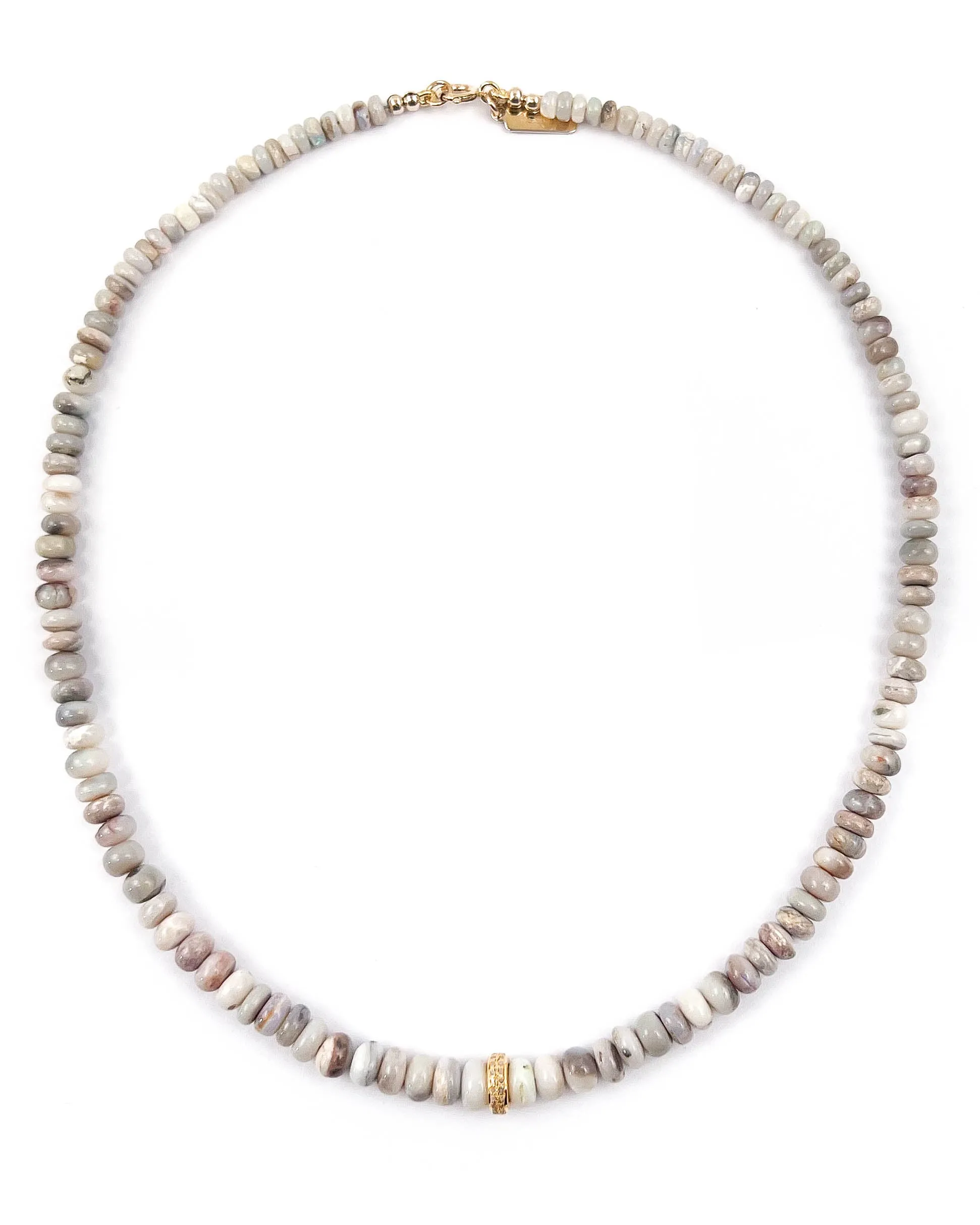 Pavé Diamond & Australian Boulder Opal Necklace