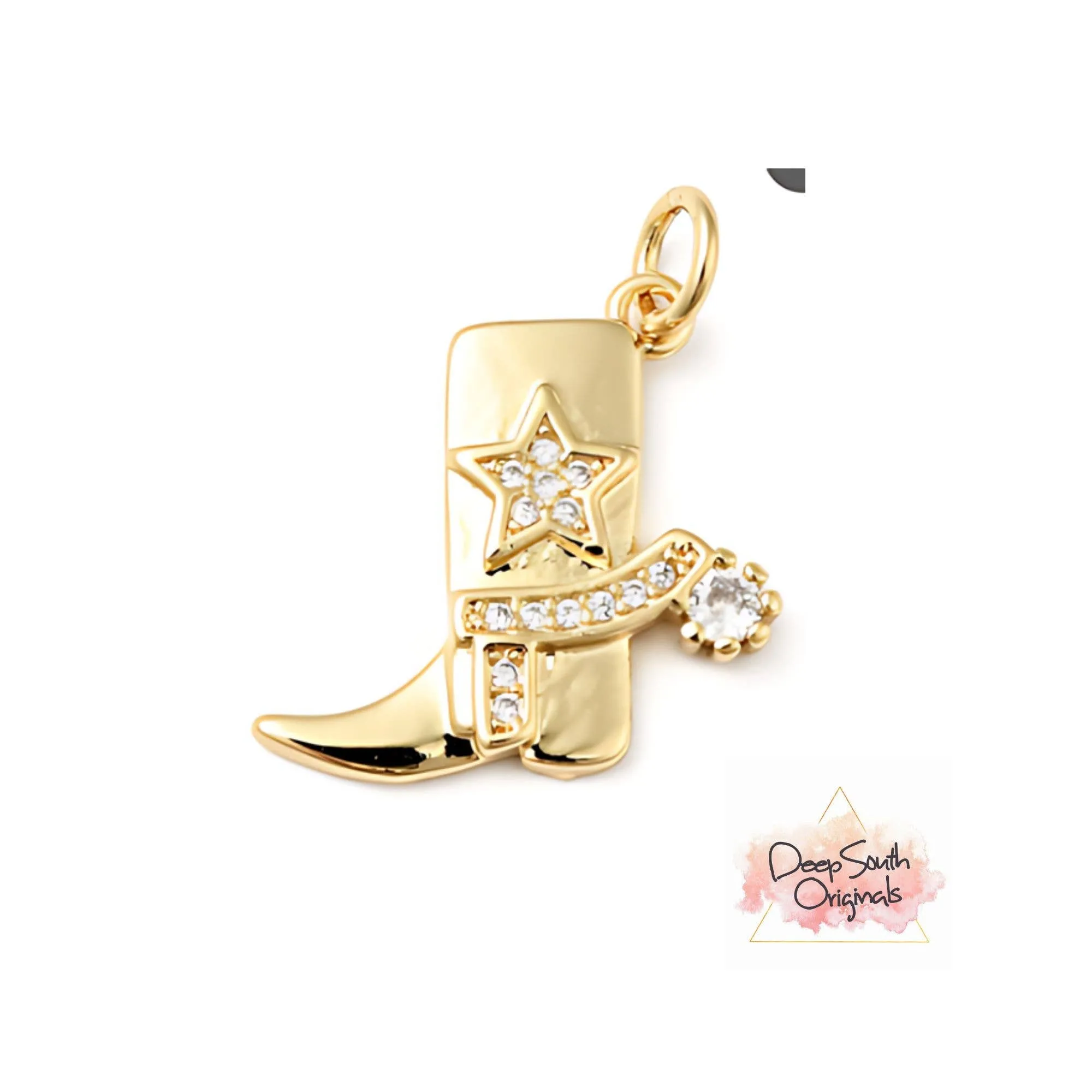 Pavé Gold Cowboy Boot