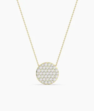 Pave Diamond Circle Necklace