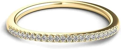 Pave Diamond Fitted Wedding Band