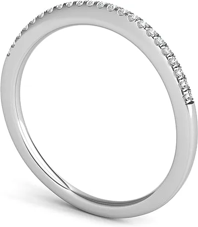 Pave Diamond Fitted Wedding Band