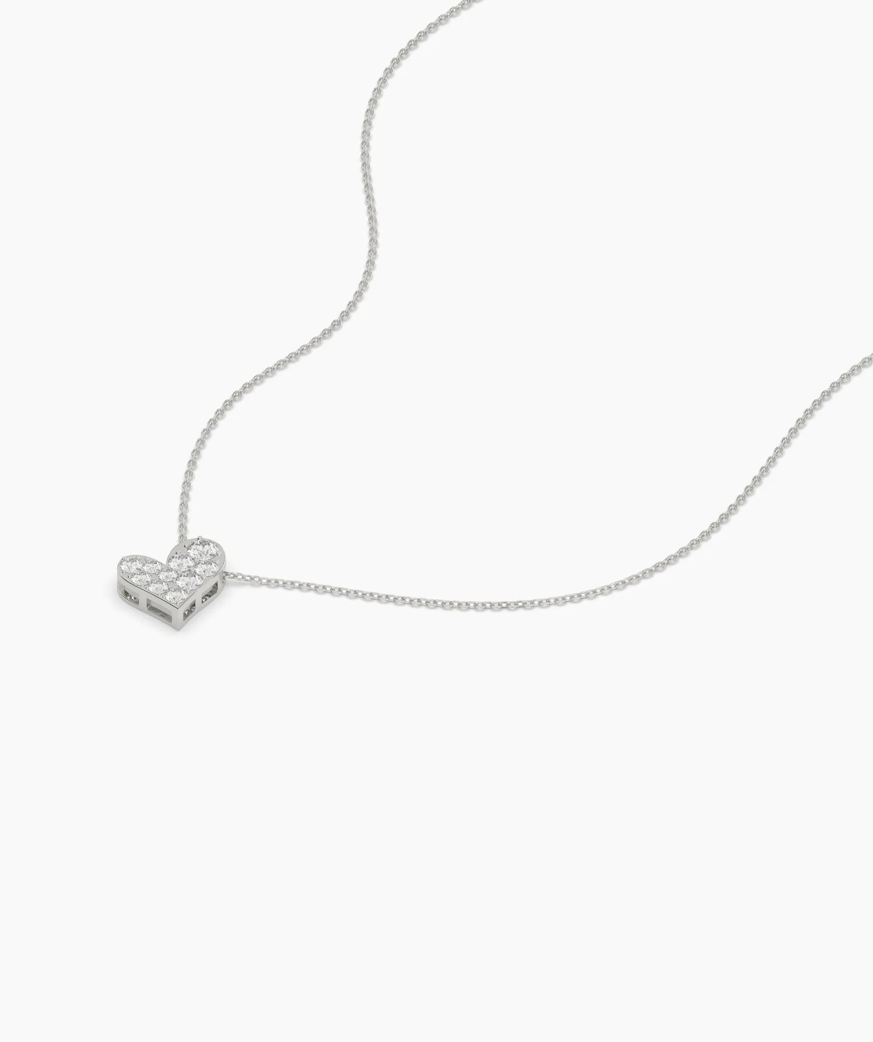 Pave Heart Necklace