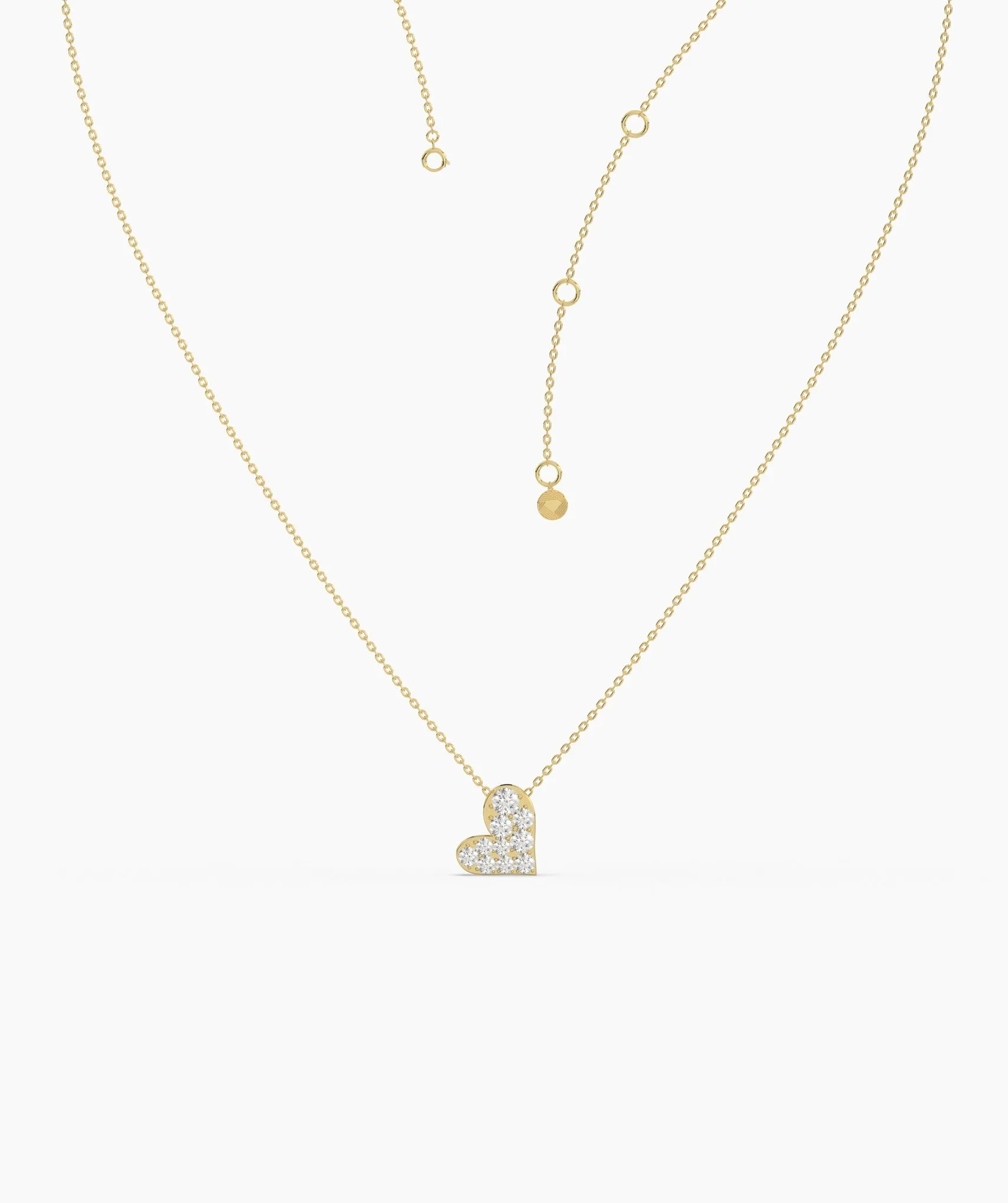 Pave Heart Necklace