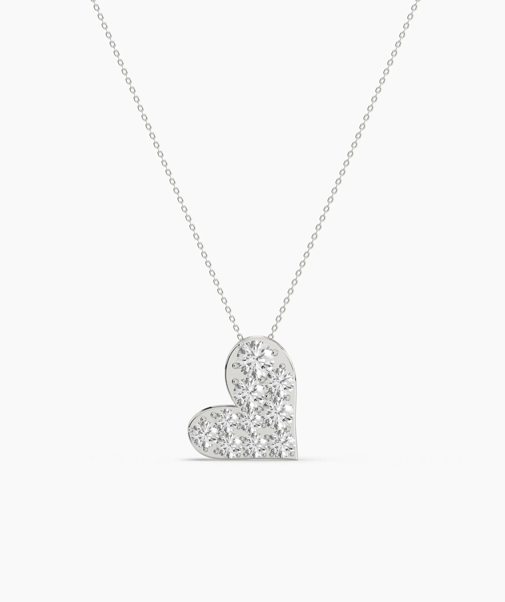 Pave Heart Necklace