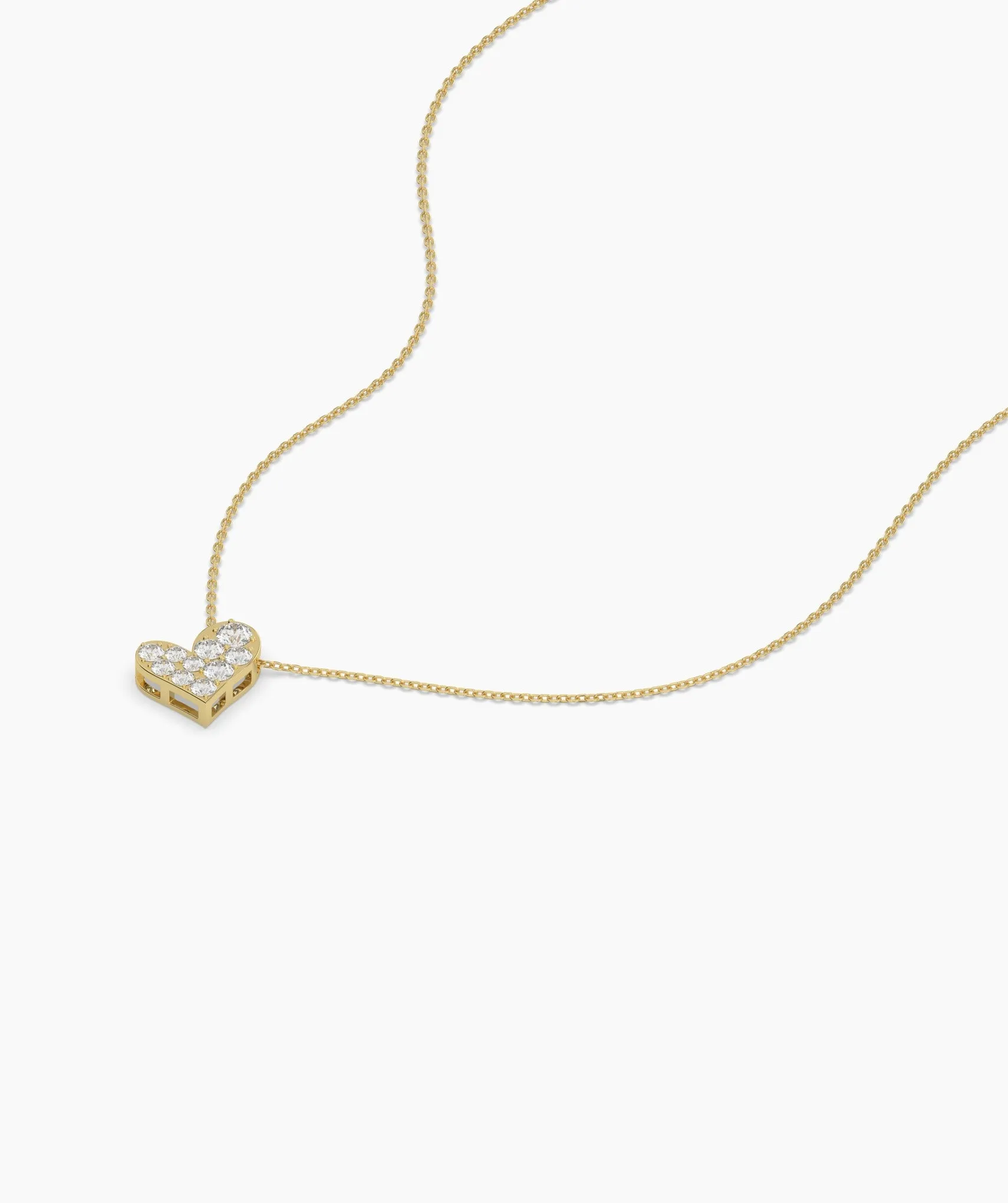 Pave Heart Necklace
