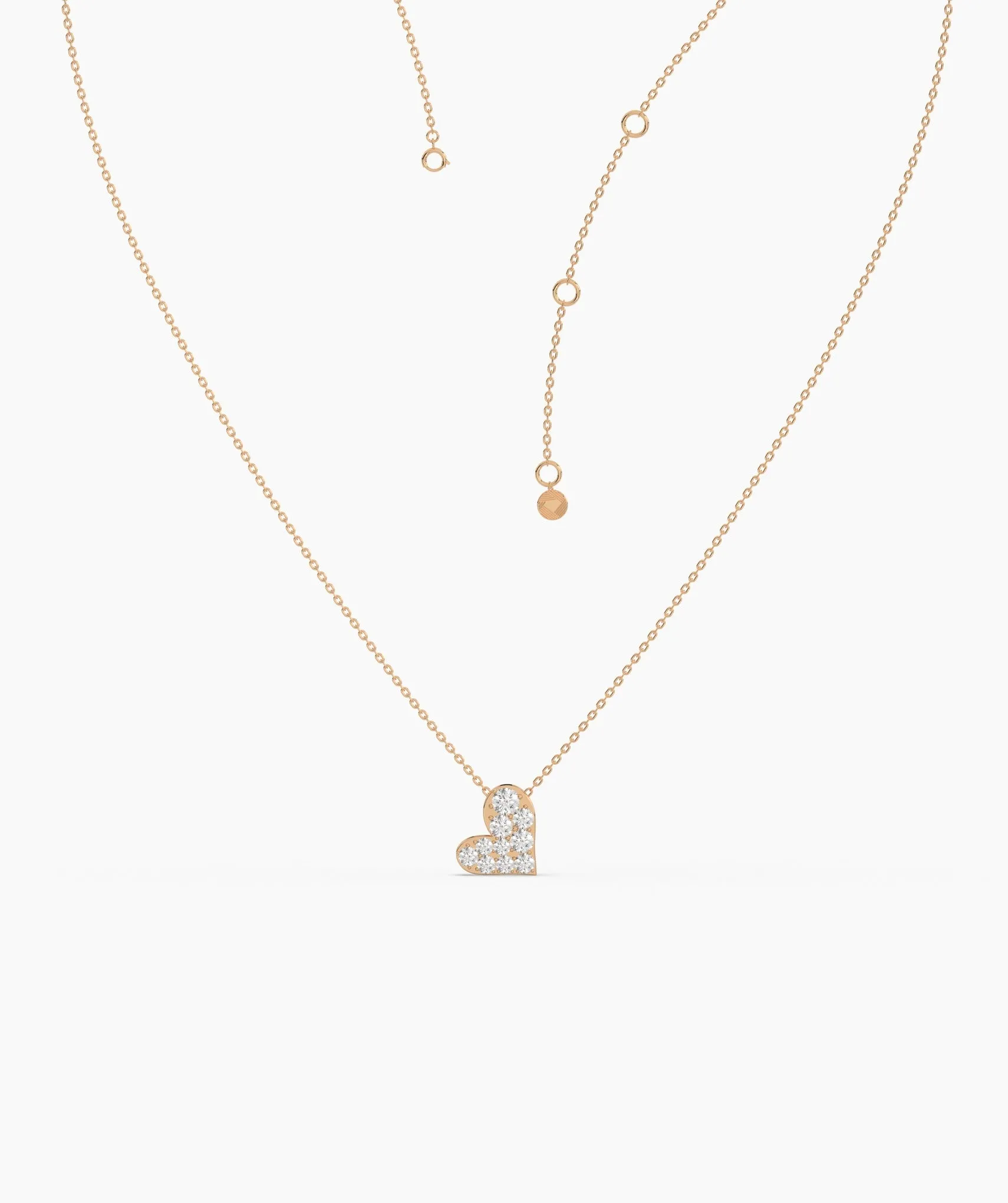 Pave Heart Necklace