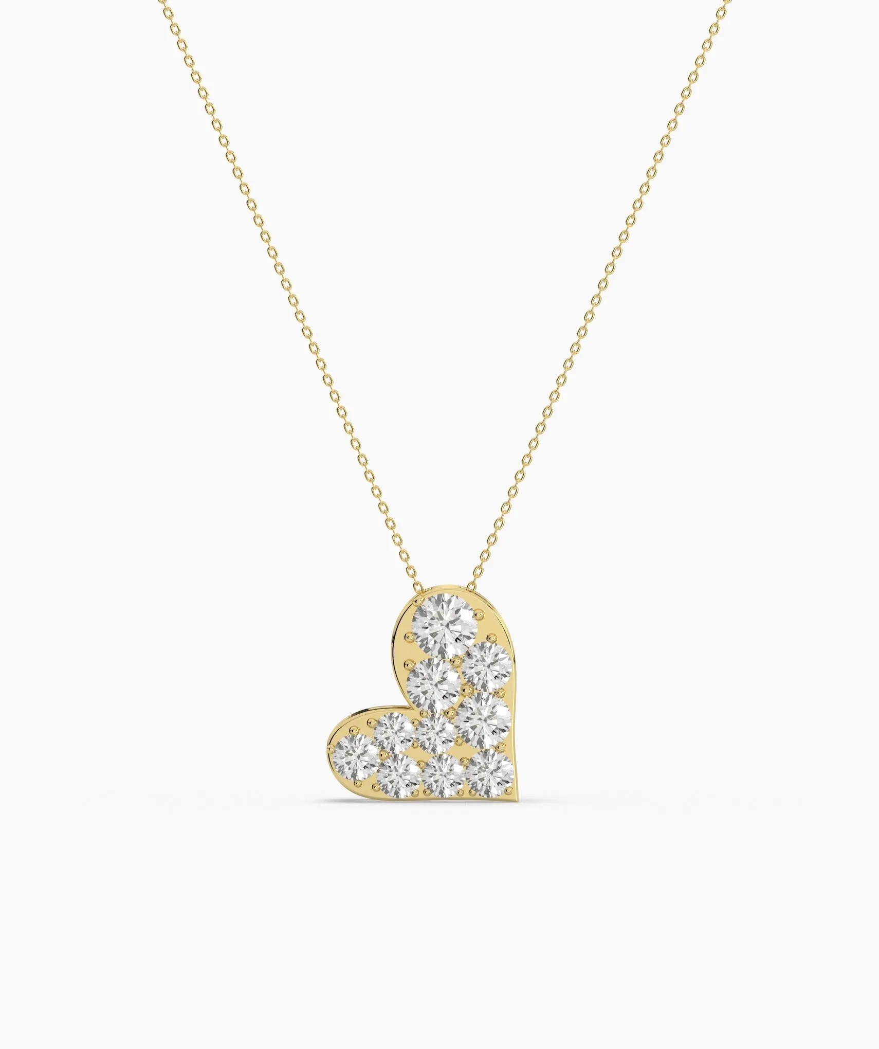 Pave Heart Necklace