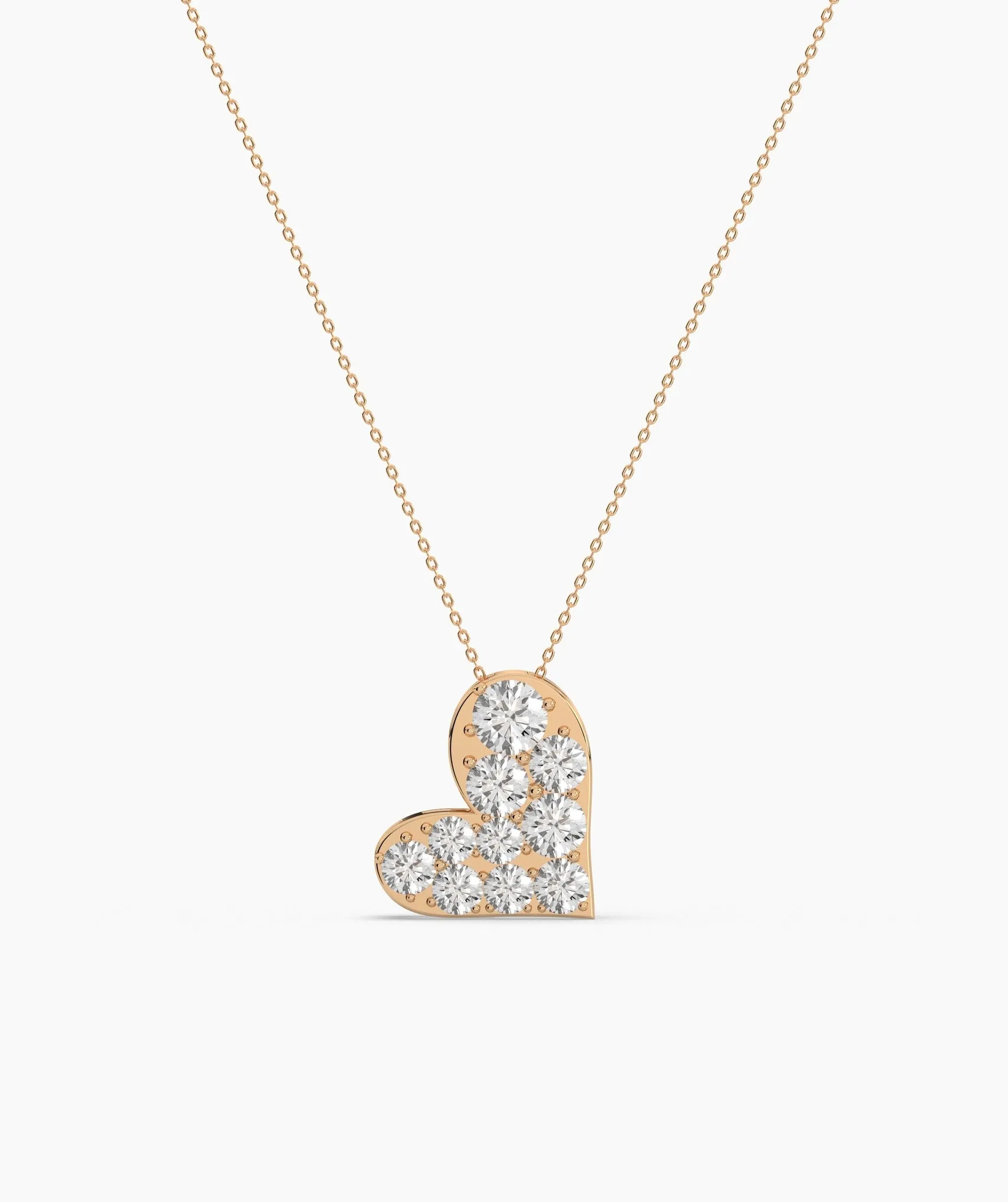 Pave Heart Necklace