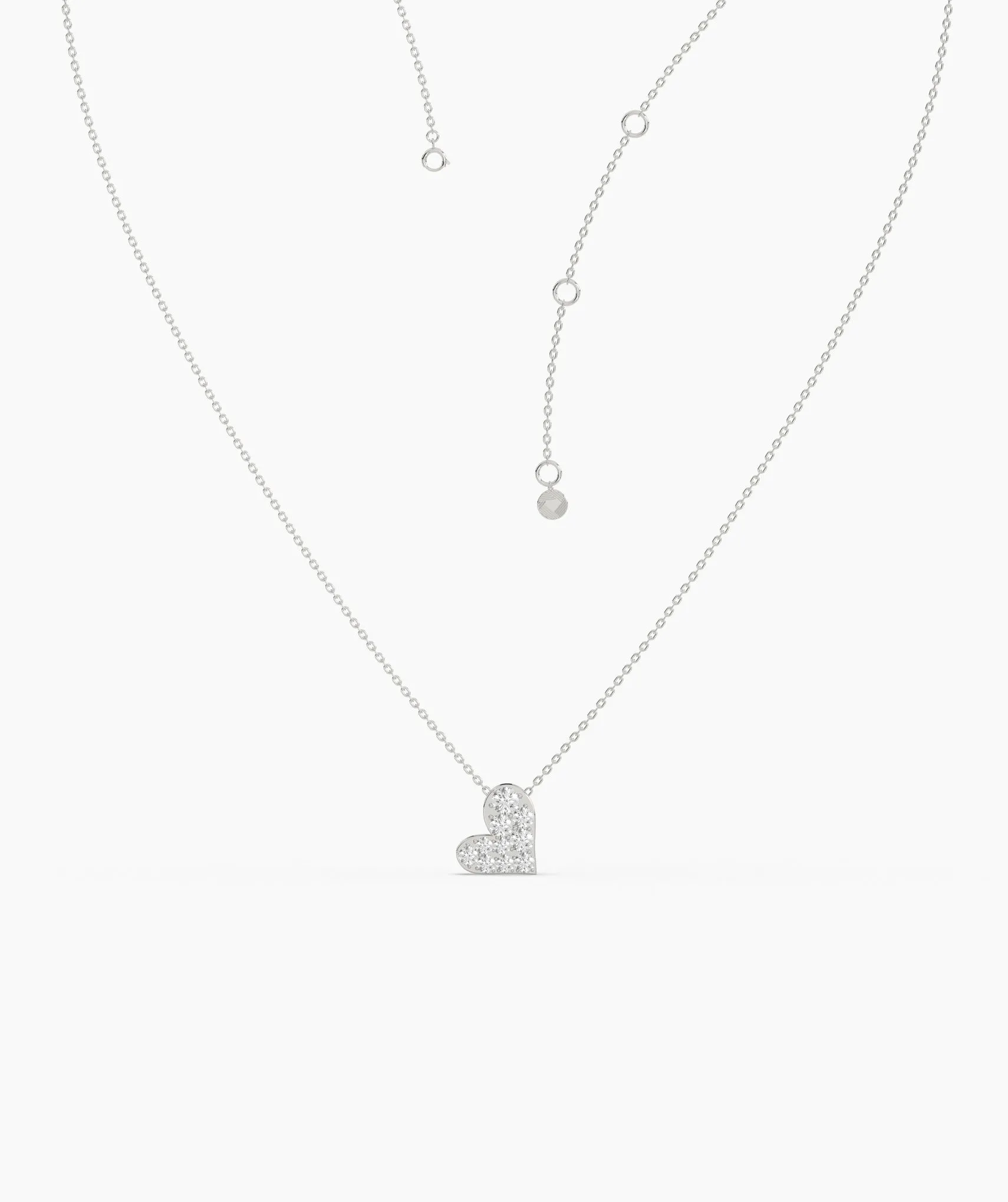 Pave Heart Necklace