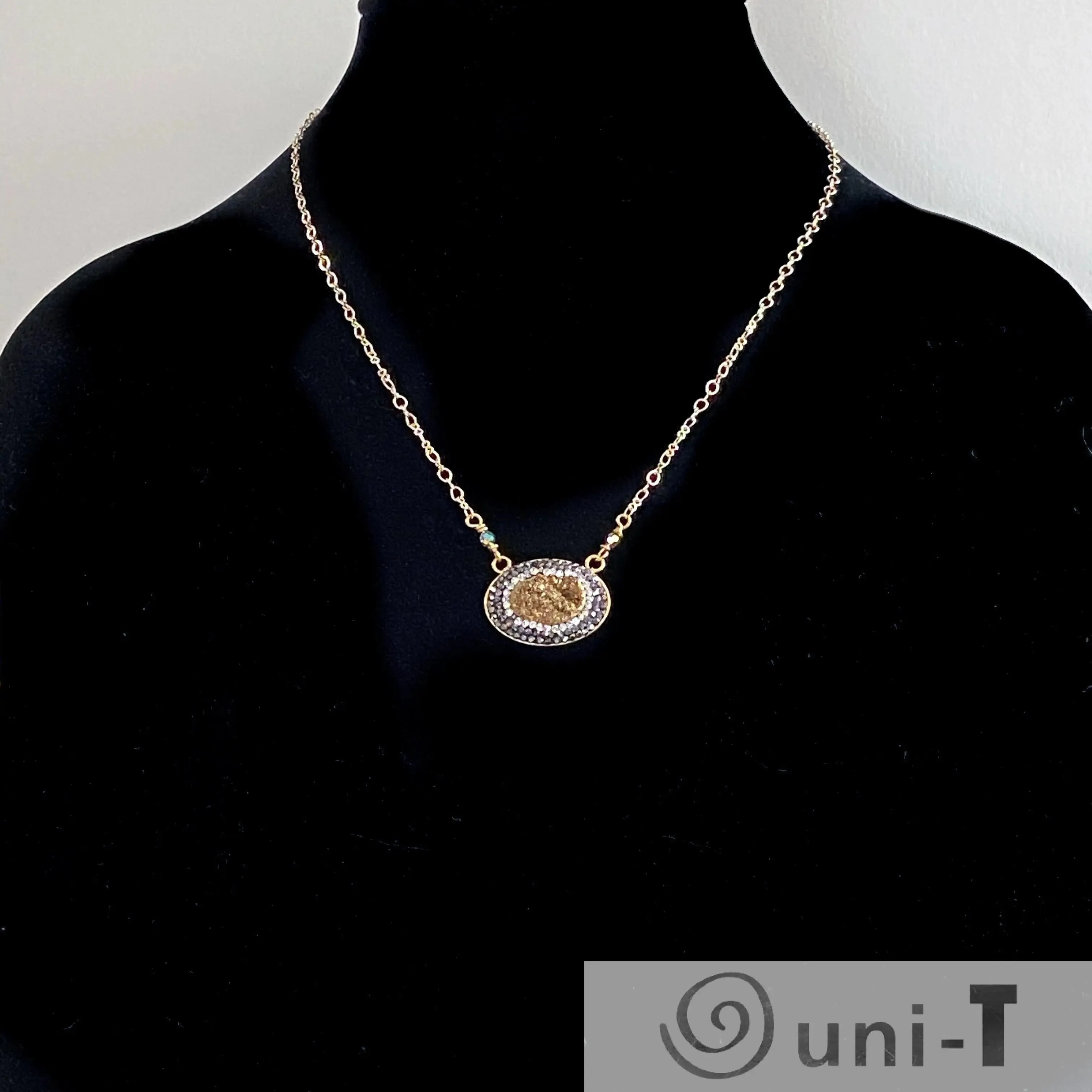 Pave Oval Necklaces