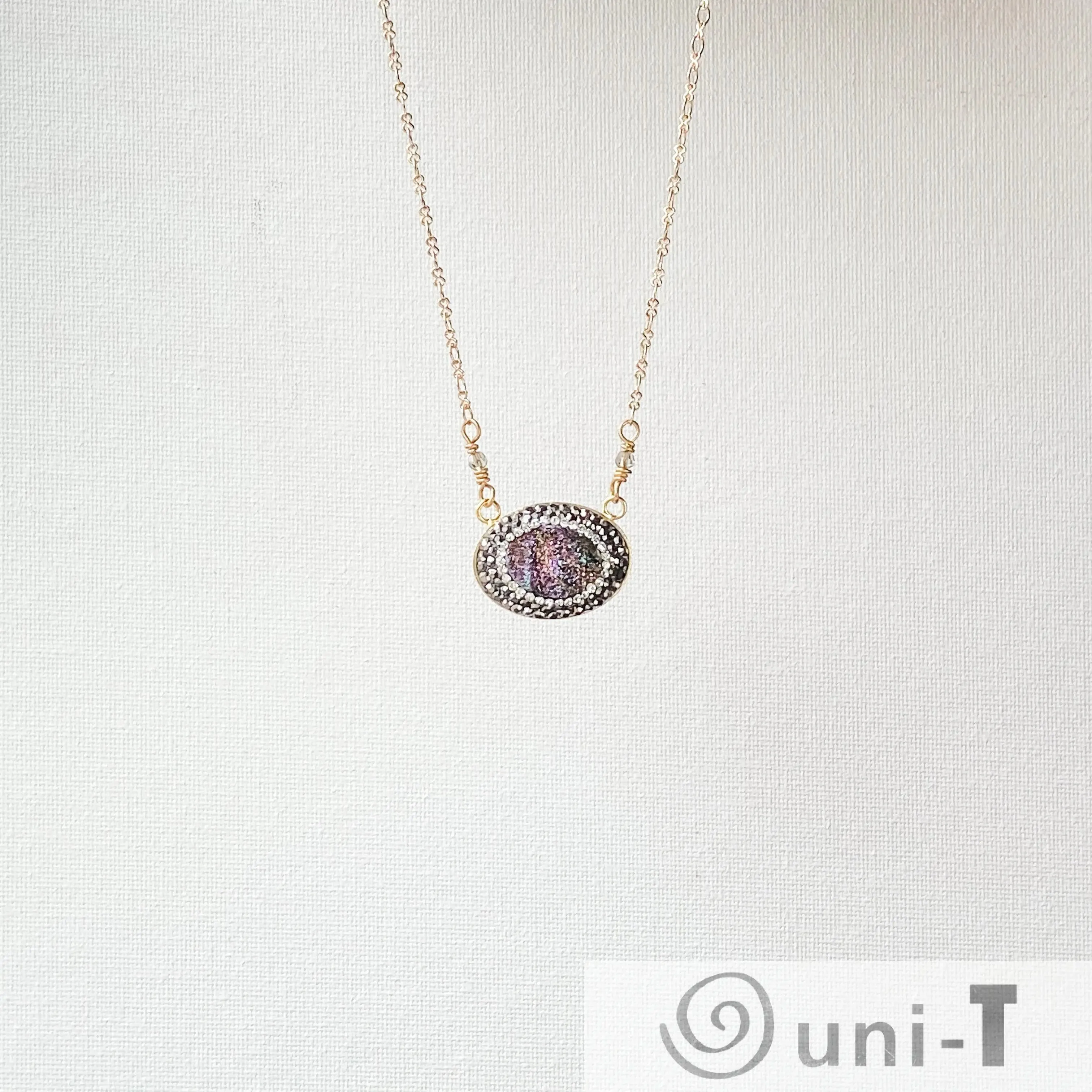 Pave Oval Necklaces