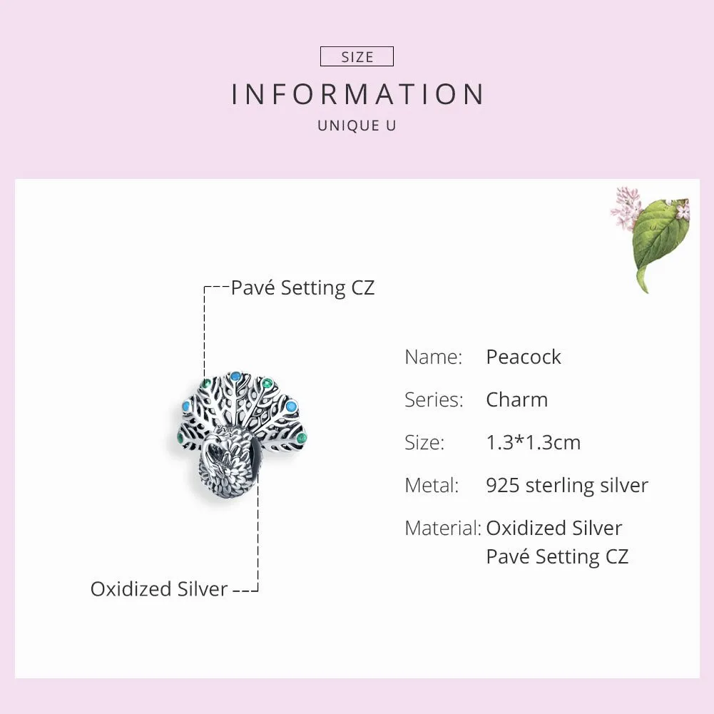 Peacock Charm