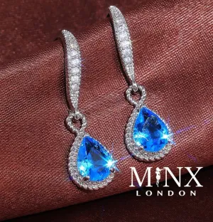Pear Shape Earrings | Teardrop Earrings | Diamond Earrings | Diamond Earrings | Teardrop Earrings | Aquamarine Earrings | Blue Earrings