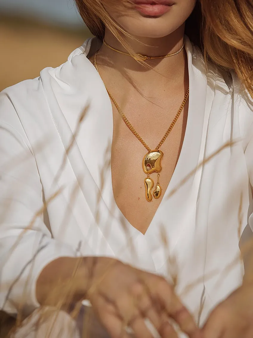 Pebble Drop Necklaces