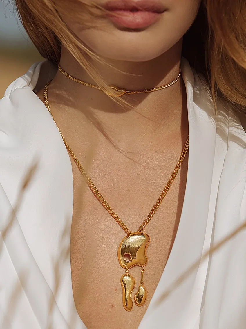 Pebble Drop Necklaces