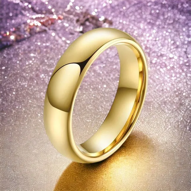 Perfect Pair Golden Tungsten Rings