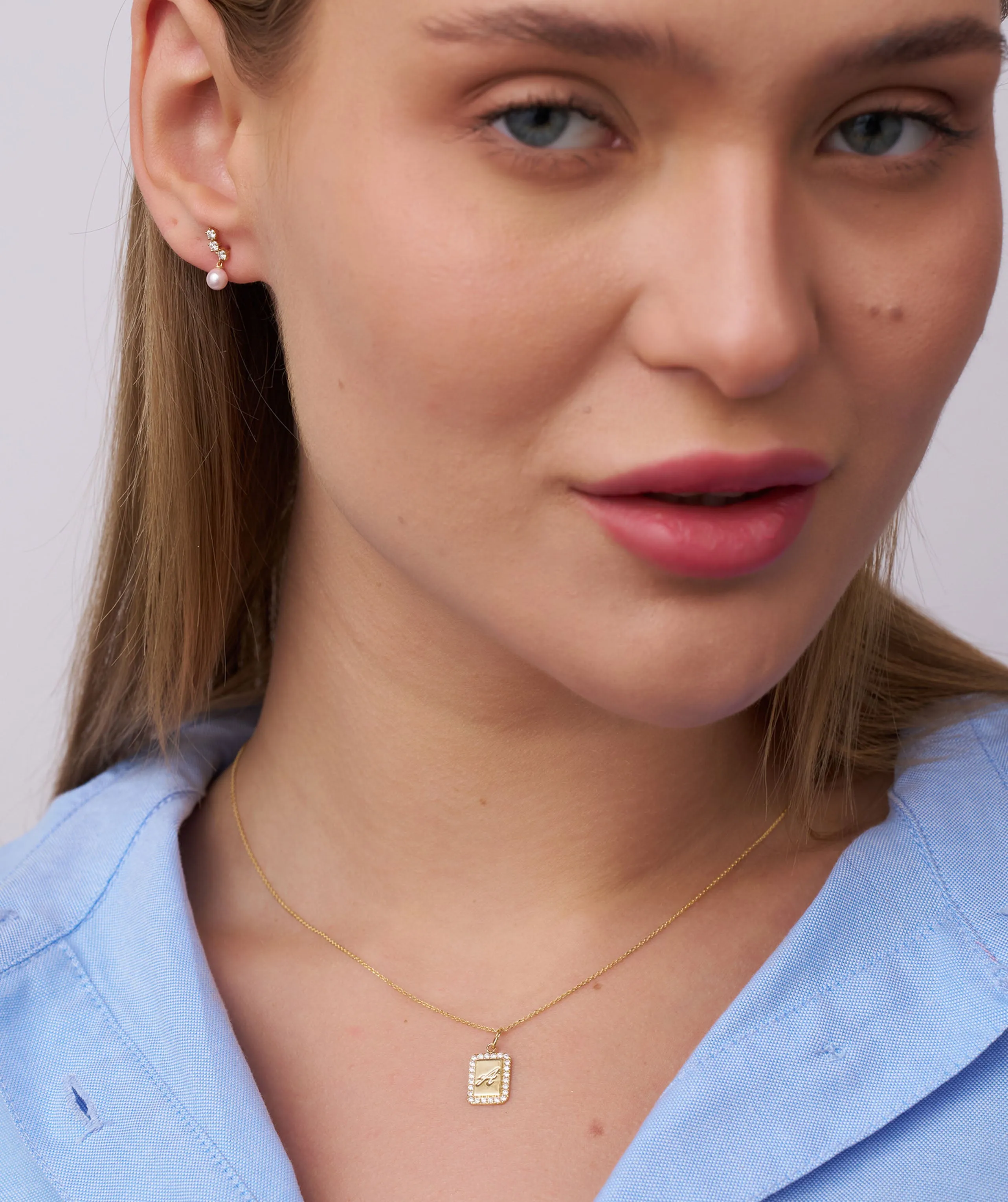 Personalized 14K Gold Initial Necklace