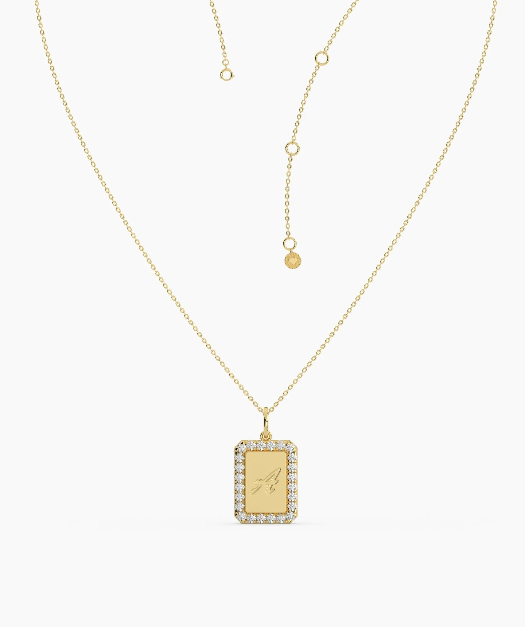 Personalized 14K Gold Initial Necklace