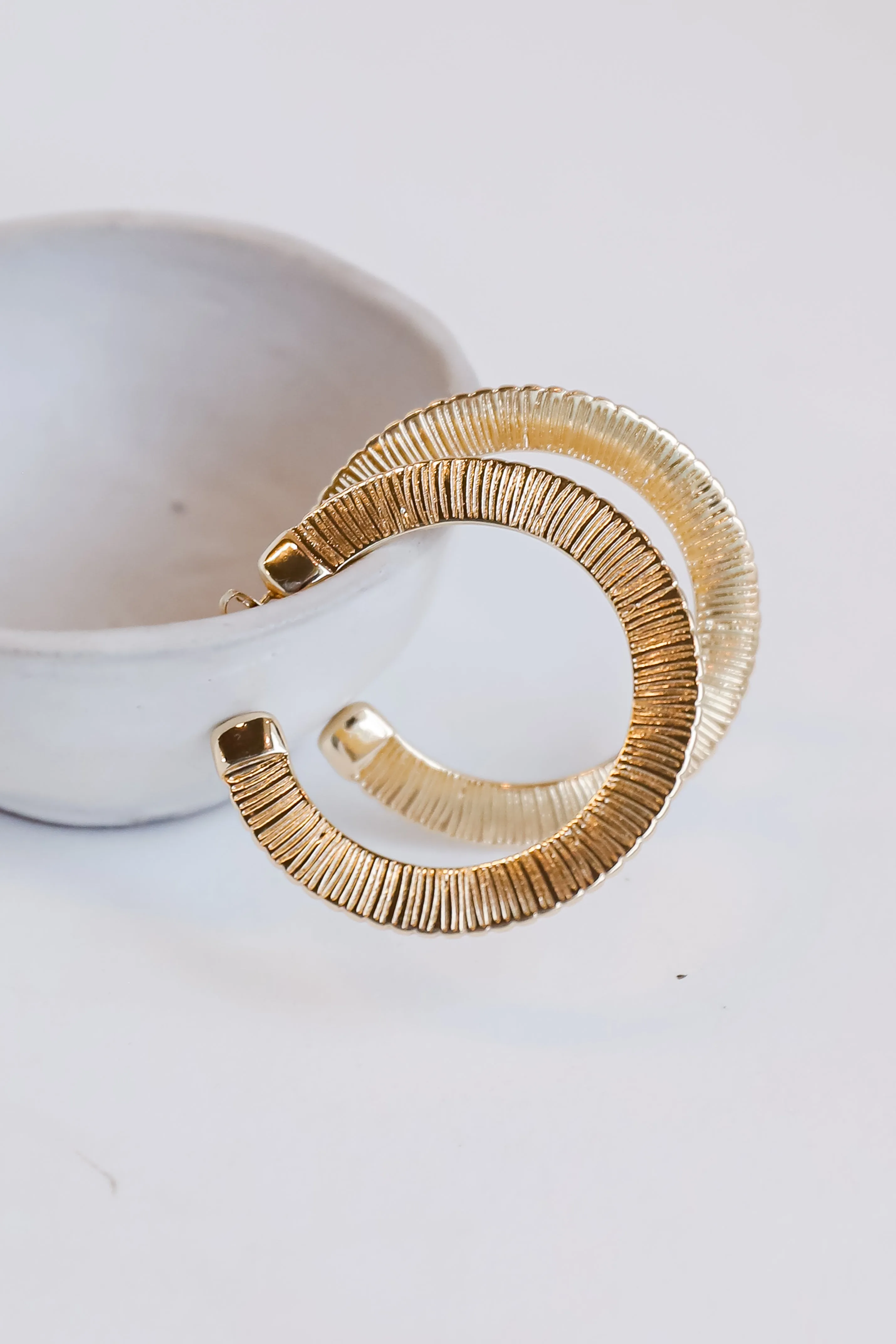 Phoebe Gold Hoop Earrings