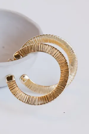 Phoebe Gold Hoop Earrings