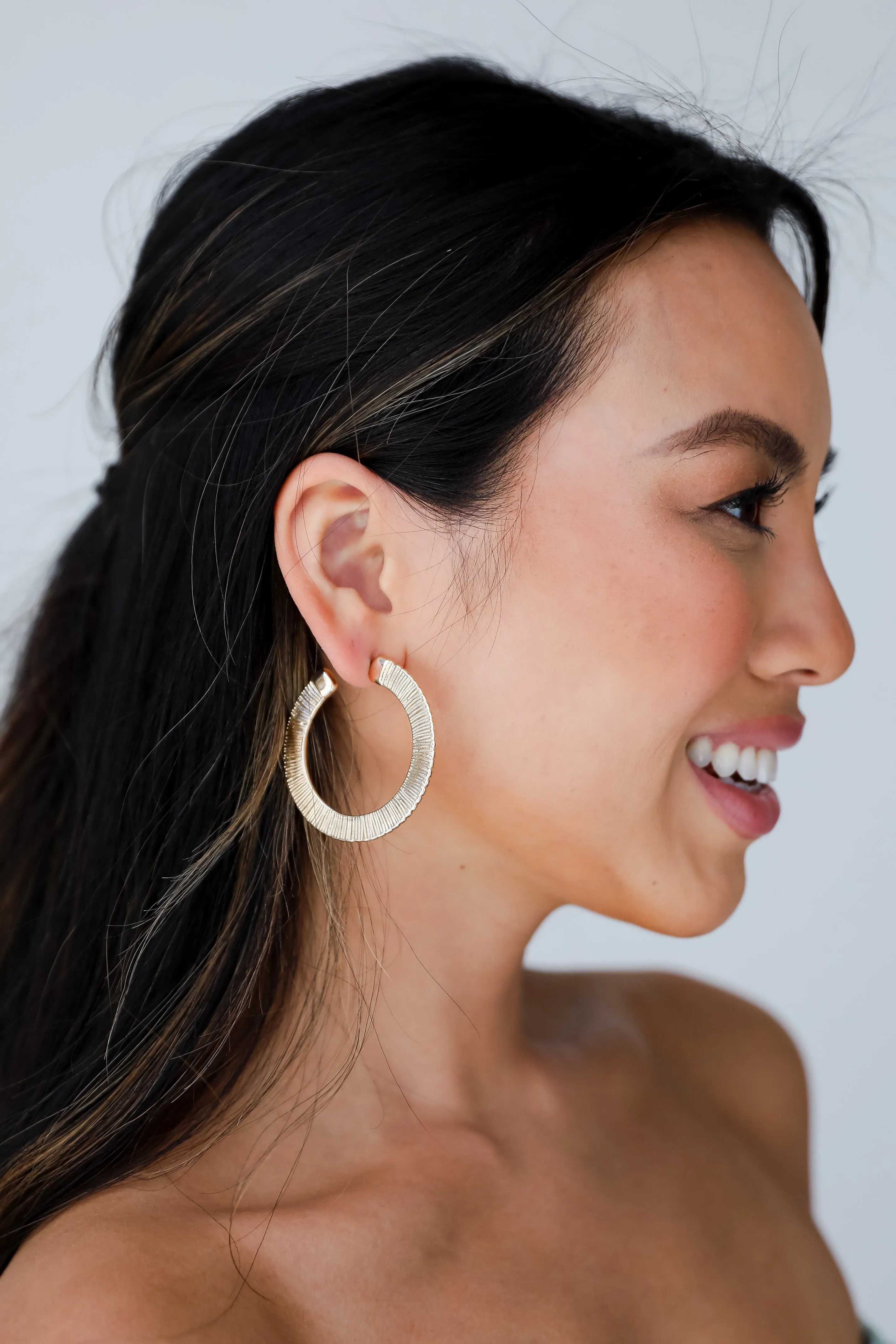 Phoebe Gold Hoop Earrings