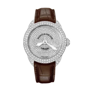 Piccadilly 45 Luxury Diamond Watch for Men and Women - 45 mm White Gold - Backes & Strauss