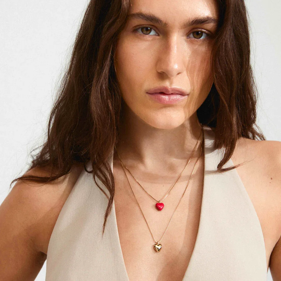 PILGRIM GOLD MAEVE RECYCLED NECKLACE 2 IN A SET