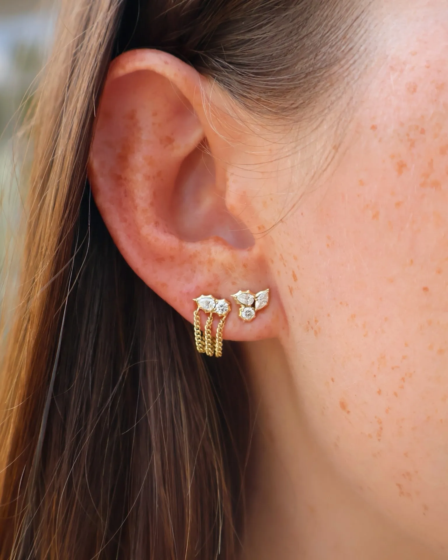 Posey Chain Loop Earrings