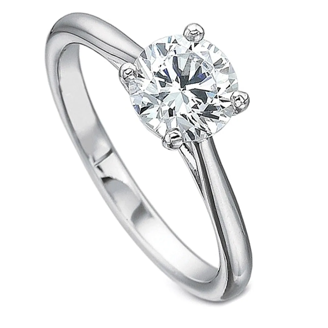 Precision Set Solitaire Diamond Engagement Ring