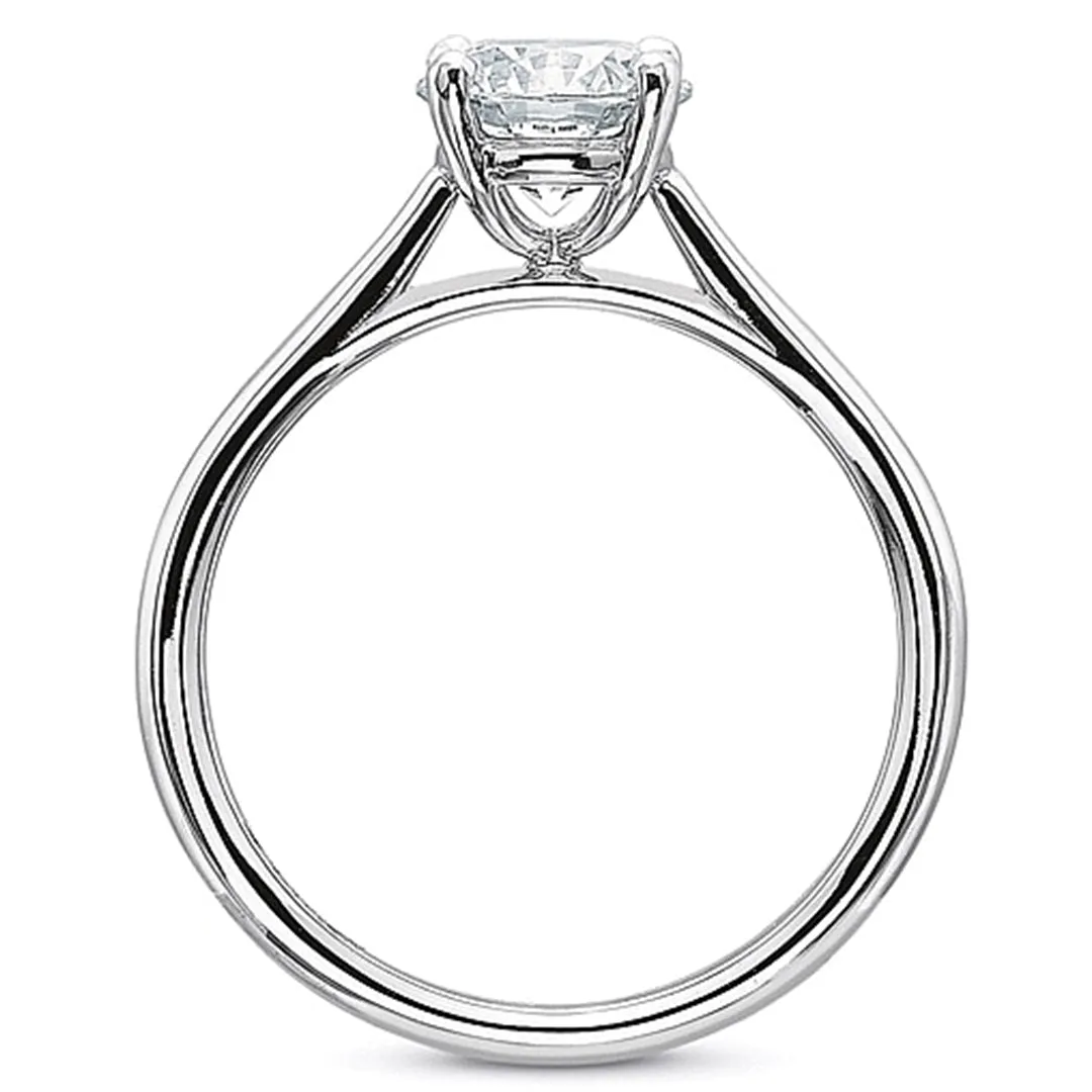 Precision Set Solitaire Diamond Engagement Ring