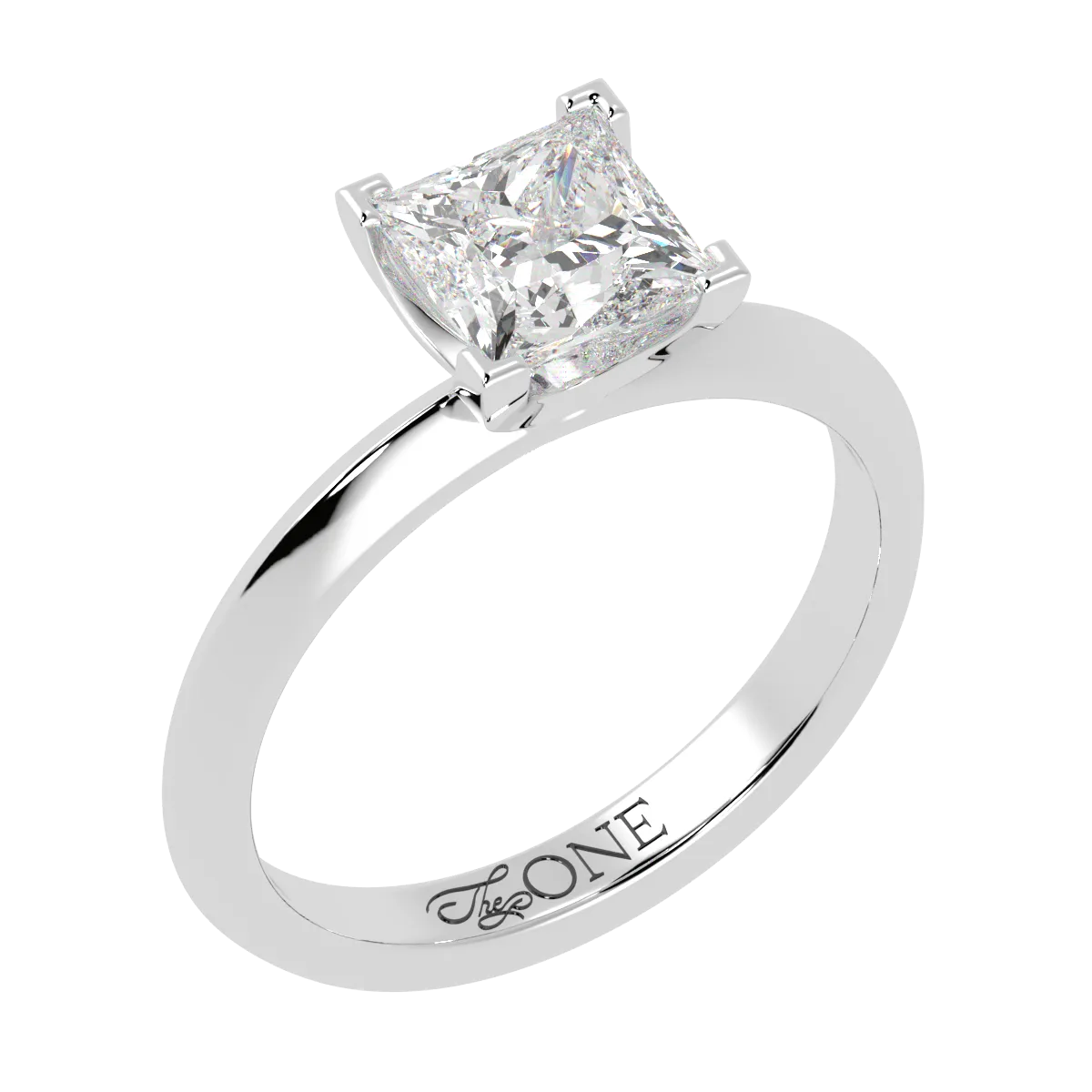 Princess Diamond Solitaire 4-Claw (Setting Only)
