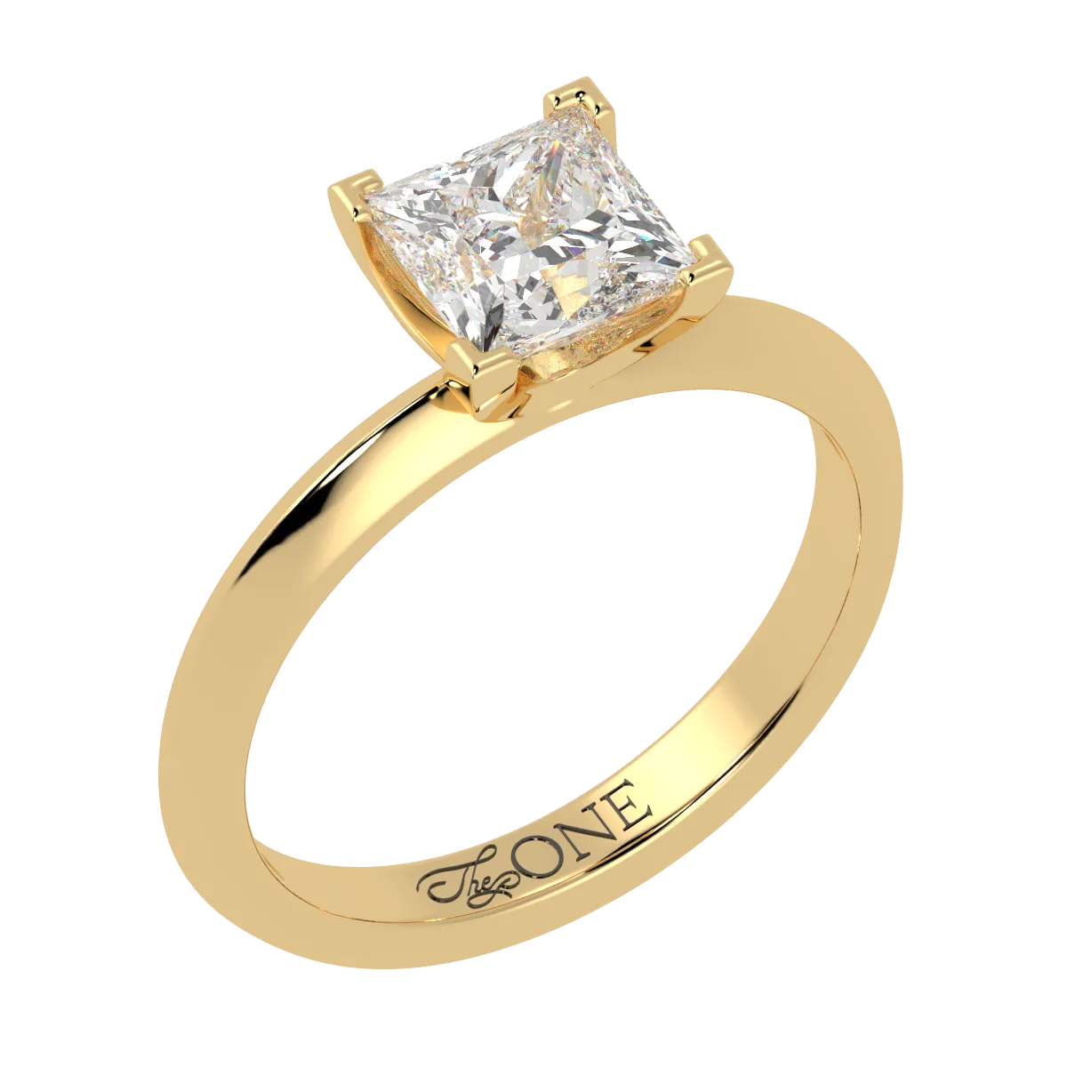 Princess Diamond Solitaire 4-Claw (Setting Only)