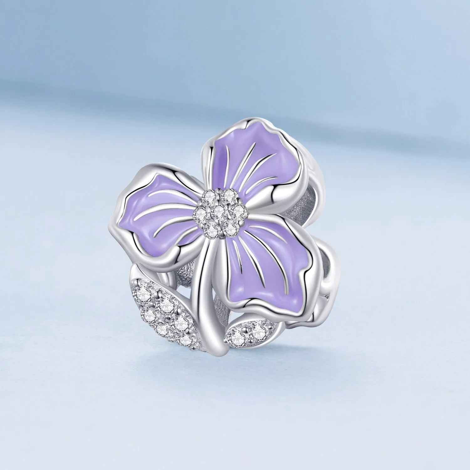 Purple Flower Charm