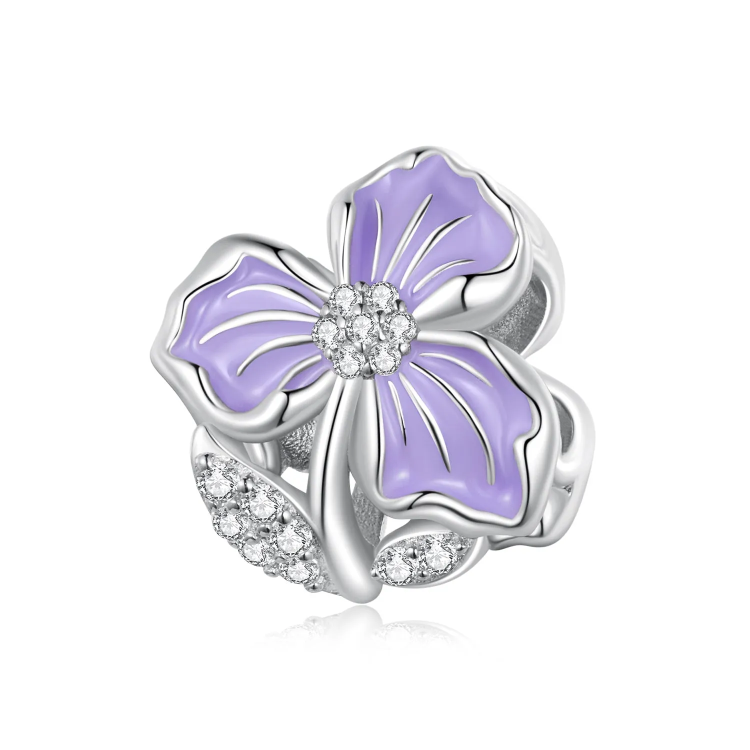 Purple Flower Charm