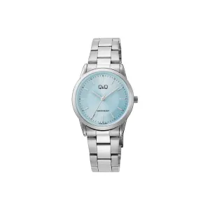 Q&Q Watch by Citizen C09A-024PY Women Analog Watch Silver Stainless Steel Strap
