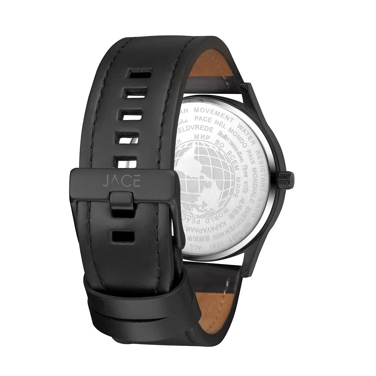 "ROME" MEN`S LEATHER BAND WATCH