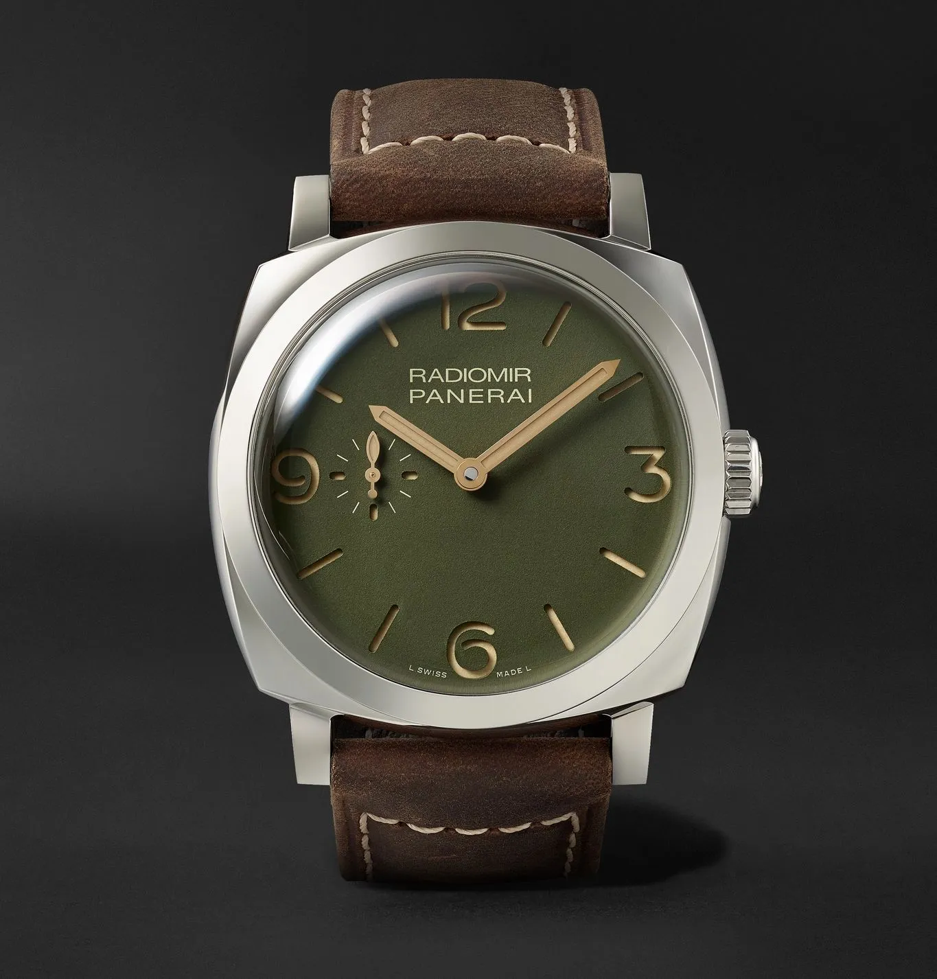 Radiomir Automatic 45mm Stainless Steel and Leather Watch