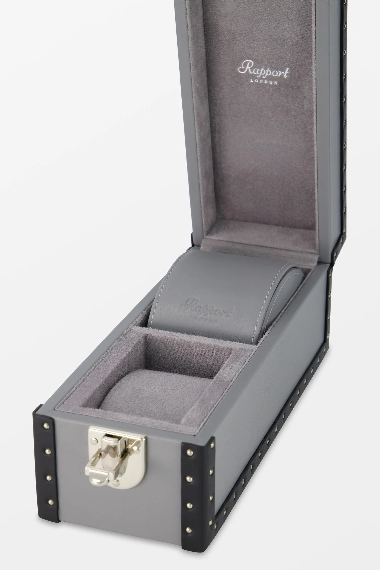 Rapport Grey Kensington Two Watch Box