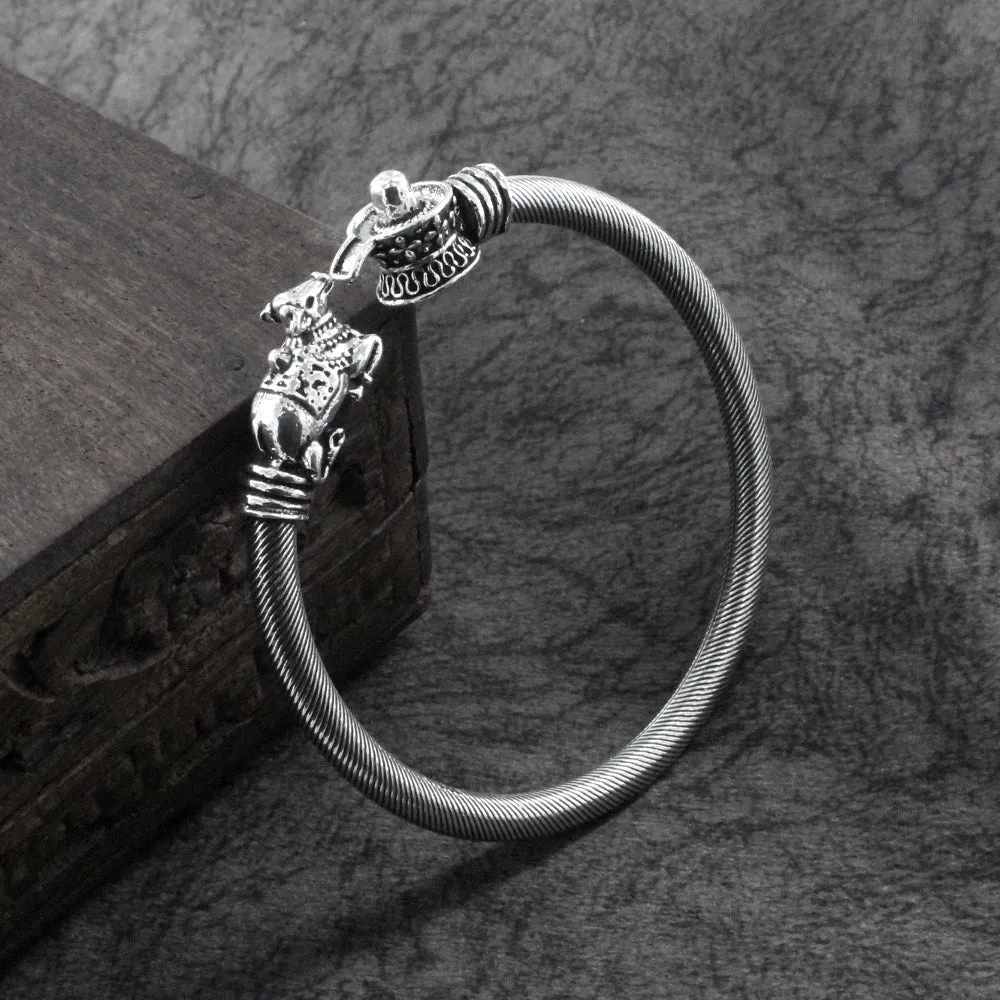 Real Sterling Silver Lord Shiv Shivling With Nandi Kada For Mens