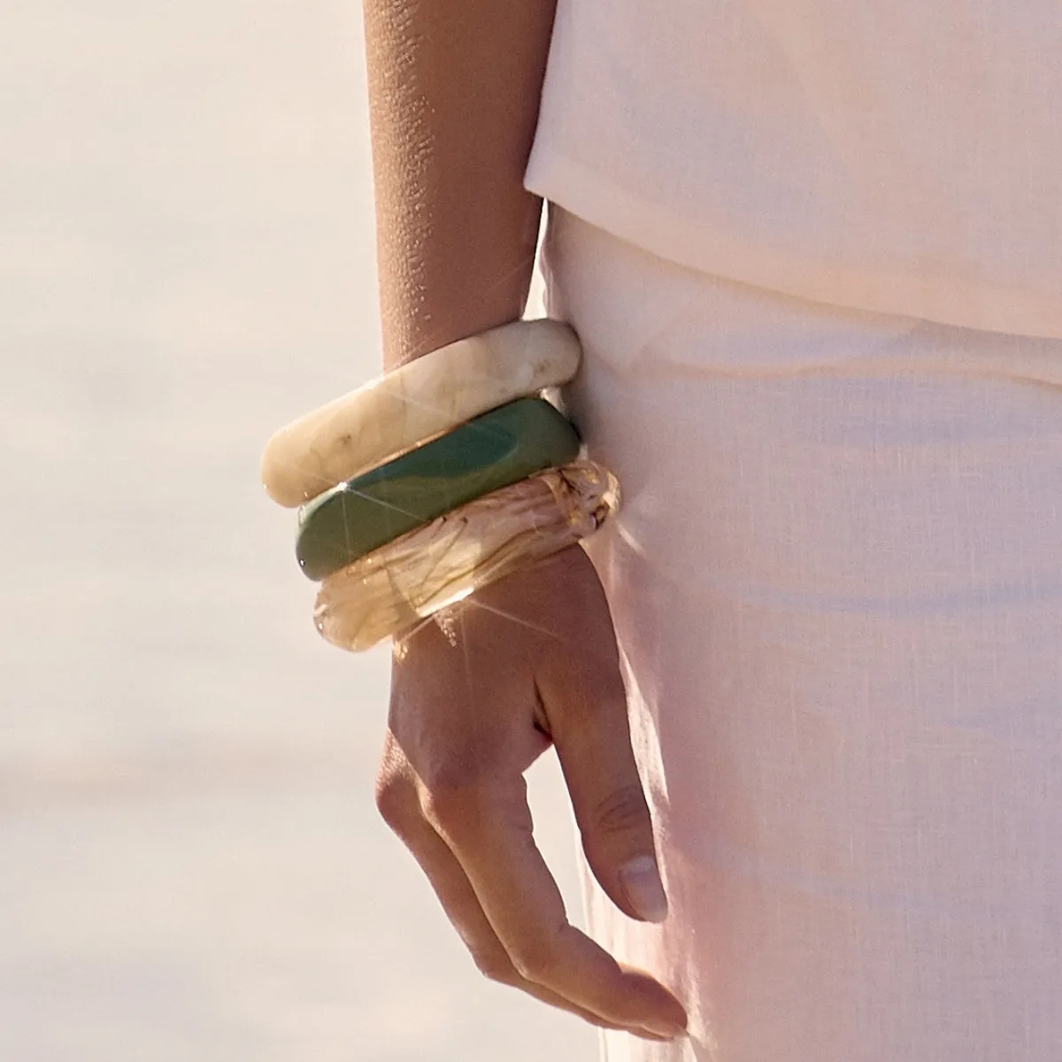Resin Bangle (Green)